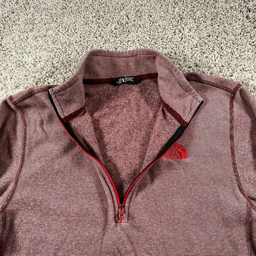 The North Face‎ Sweater Mens Small 1/4 Zip Pullover Sport Stretch Preppy Hiking